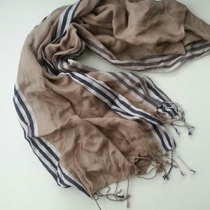 Preppy cotton scarf